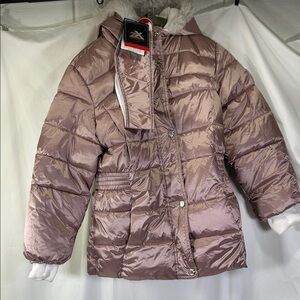 ZeroXposur Champagne Cold Weather 20 Degrees Girls Puffer Jacket 10/12 NWT